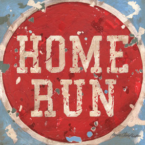 Home Run Baseball Sports Wall Art Decor Canvas & Print