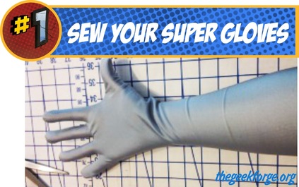Super Hero Costume Gloves DIY