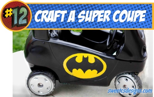 Batmobile Cozy Coupe DIY
