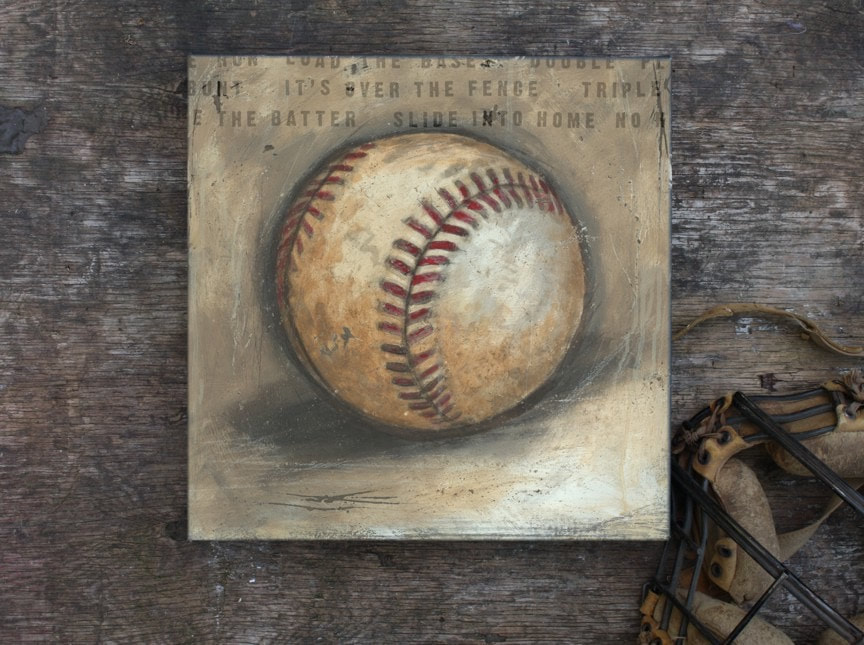 Be the Ball Baseball Sports Wall Art by Aaron Christensen