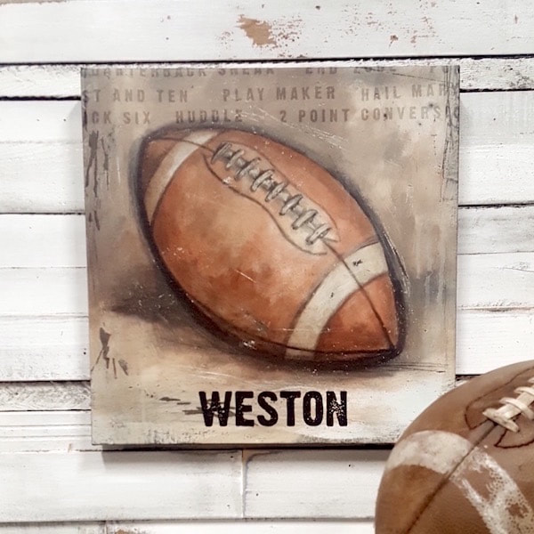 Be the Ball Football Wall Art for Kids, Man Caves and the Home