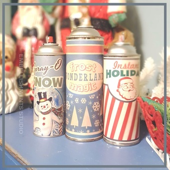Holiday Memorabilia - Vintage Look Christmas Decoration Spray Free Download by Aaron Christensen