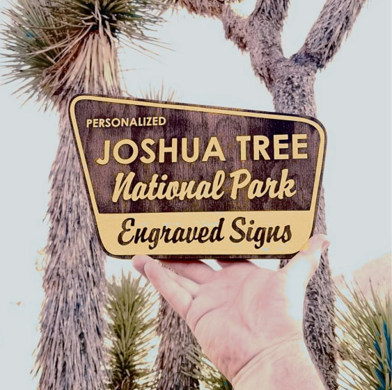 Joshua Tree National Park Sign - Customizable Studio Made Wall Art