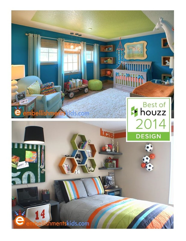 Gender Neutral Colorful Nursery and Teen Sports Bedroom