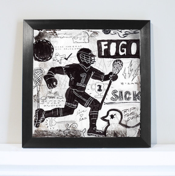 Lacrosse Sports Wall Art Decor for Boys and Teens