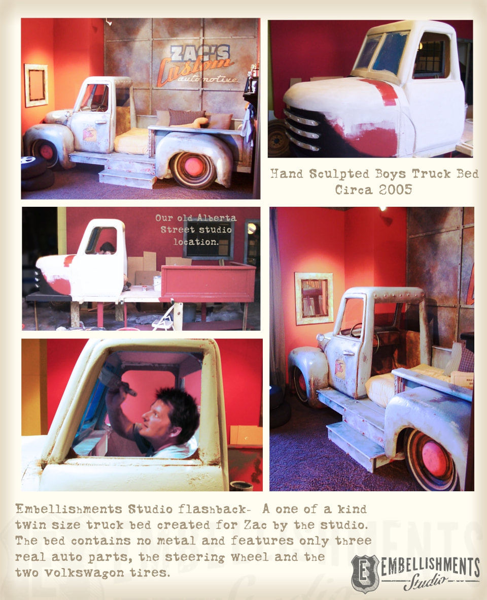 What an Idea!  A Custom Kids Room Truck Bed.
