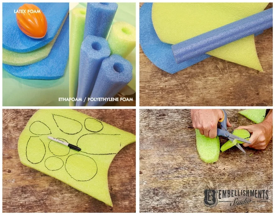 Cactus craft DIY using fun noodles and pool floaties