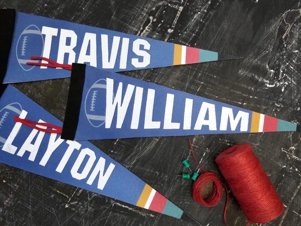 Custom Felt Pennants by EmbellishmentsStudio.com