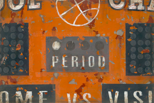 Vintage Sports Scoreboard Basketball Wall Art for boys, teens and home.