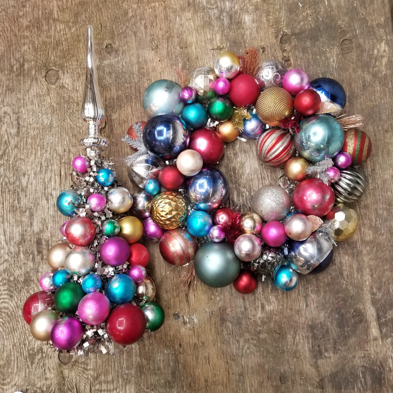 Create vintage look ornaments using cheap plastic ones from the Dollar Store.  DIY instructions by Aaron Christensen