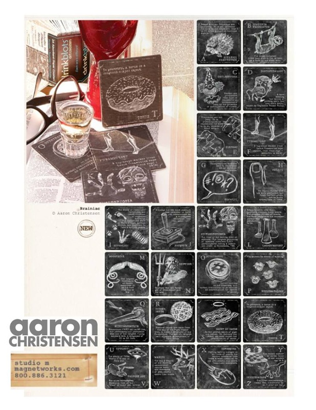 Aaron Christensen Drink Blots Art Coasters