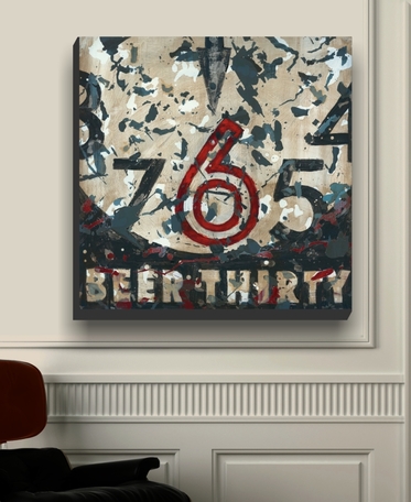 Beer Cocktail Art, Beer Thirty, Tavern Art, Pub Art by Aaron Christensen