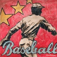 Baseball Star Player Wall Art Print Canvas Decor