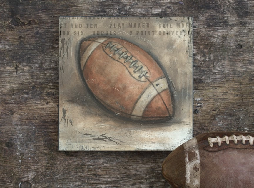 Be the Ball Football Sports Wall Art for Boys Rooms, the Nursery, Teen Bedrooms and for Sport Fans
