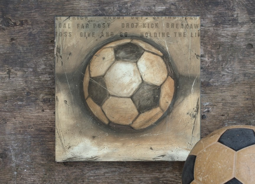 Soccer Sports Wall Art - Be the Ball  perfect for boys rooms, teen bedrooms and for the soccer fan.