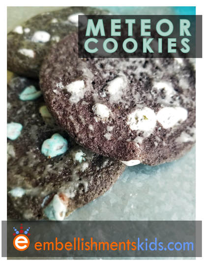 Space Party Meteor Cookies