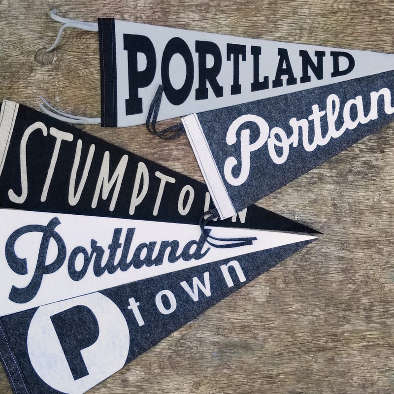 Portland Proud!  Show your PDX love with our 100% Felt Pennants, studio made in Portland.