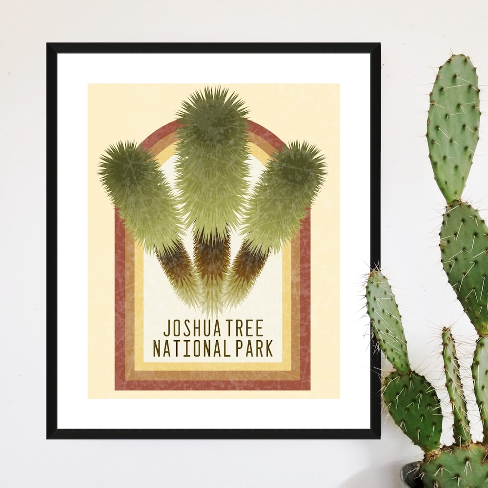 Joshua Tree National Park poster wall art by Aaron Christensen