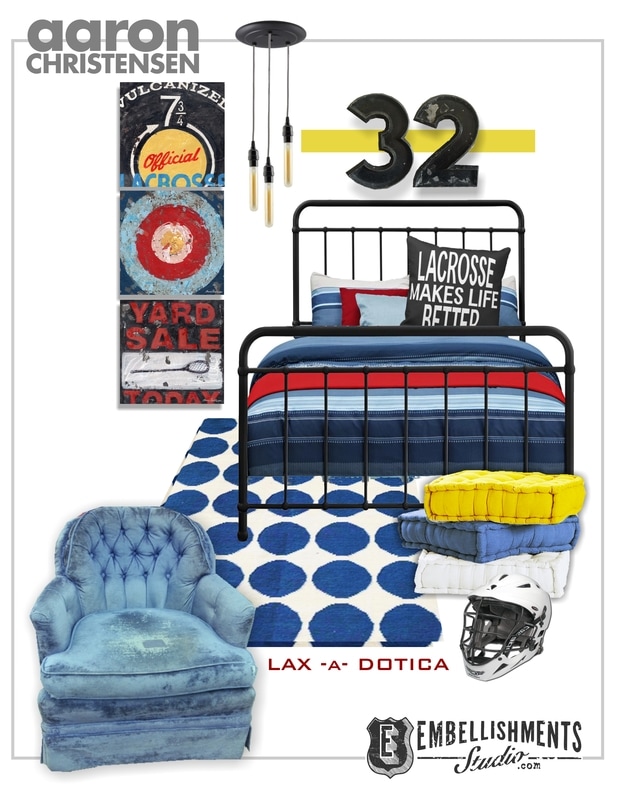 Lacrosse decor and wall art ideas mood board.  Featuring prints, canvases and wall hangings.