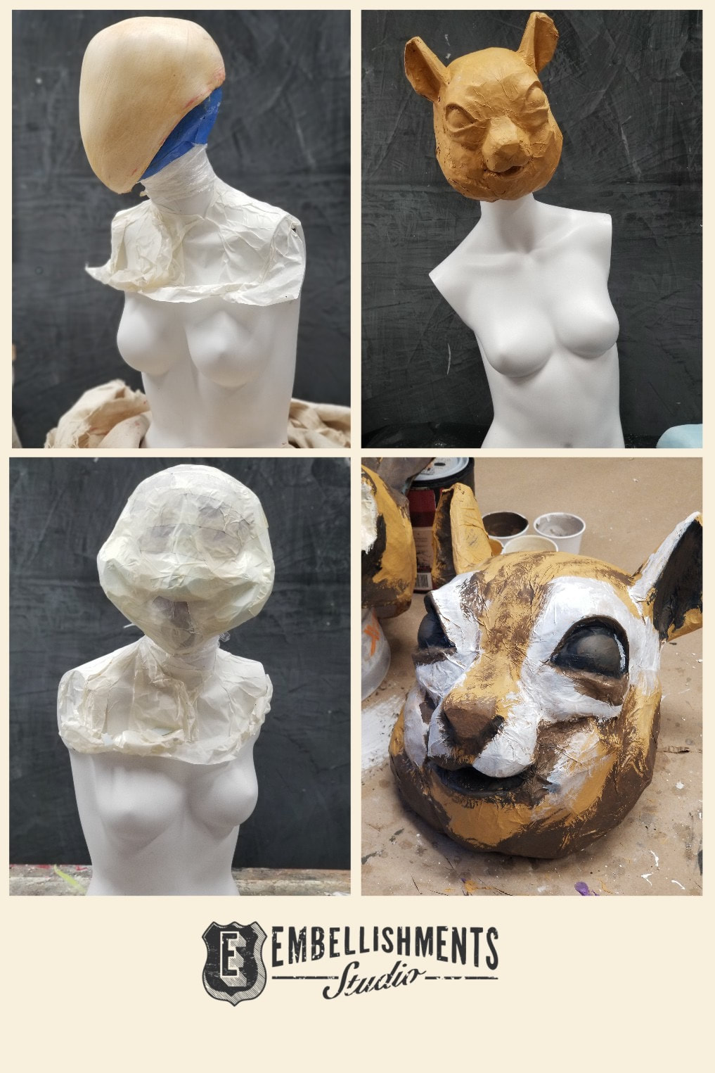 How to make animal heads for Mannequins by Aaron Christensen