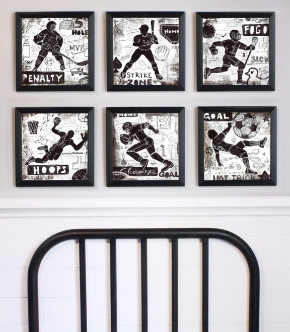 Rough Game Sports Wall Art Decor for Boys and Teens
