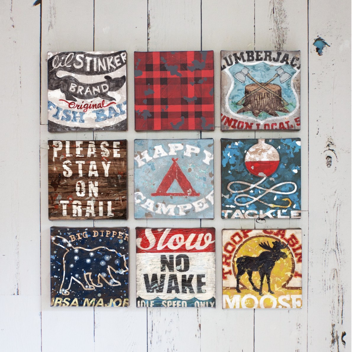 Ode' to the lumberjack trade. Perfect for boys rooms, teen spaces and  interiors for the outdoor adventurer.