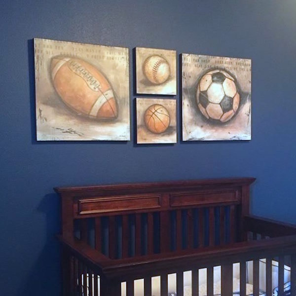 Be the Ball Sports Art in a nursery