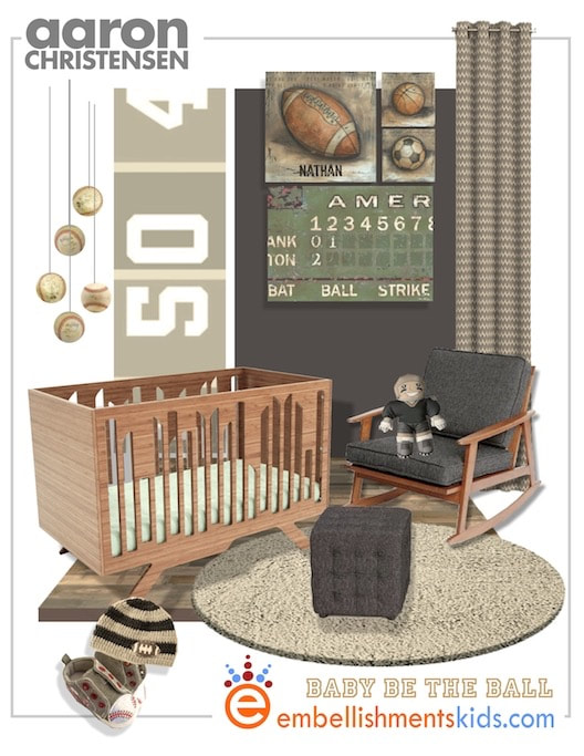 Be the Ball Sports Boys Room Inspiration Mood Board and Ideas