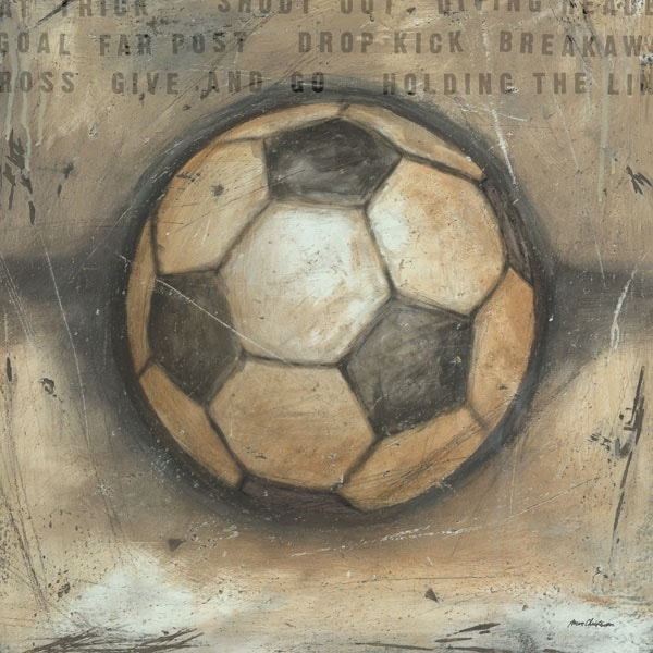 Sports Wall Art - Be the Ball Soccer Print and Canvas by Aaron Christensen