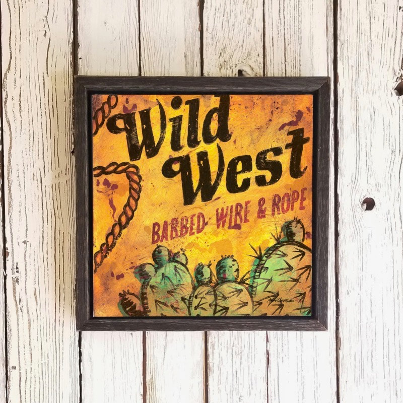 Wild West Barbed Wire and Rope Wall Decor by Aaron Christensen